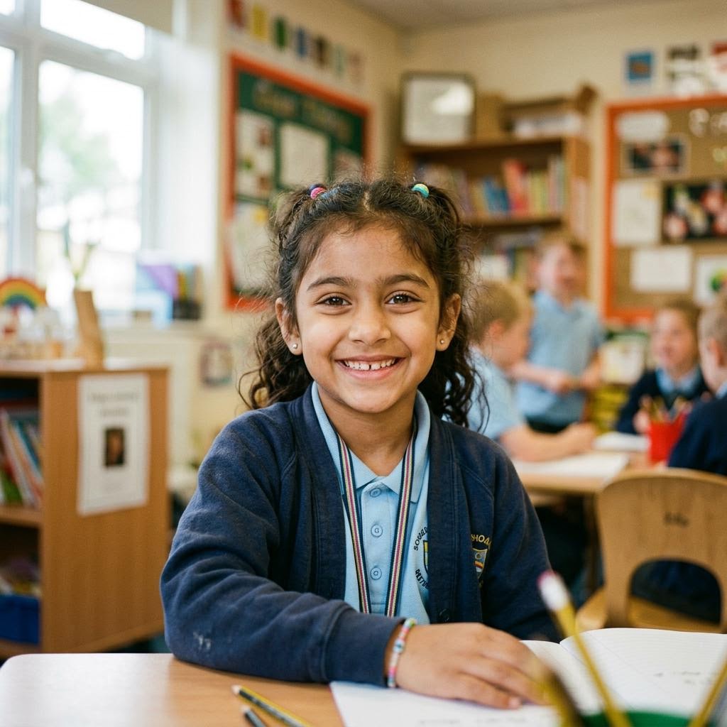Portrait d'un enfant souriant
